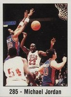 1988 Panini Spanish Sticker #285 Michael Jordan Basketball Card