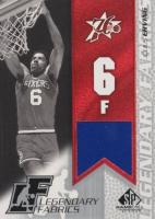 2003 SP Game Used Legendary Fabrics  #JE-L Julius Erving Basketball Card