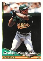 1994 Topps Traded #65T Rickey Henderson Baseball Card