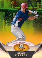 2011 Bowman Platinum Prospects #BPP1 Bryce Harper Gold Refractor Baseball Card