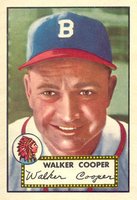 1952 Topps #294 Walker Cooper Baseball Card