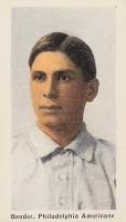 1910 Sporting Life # Chief Bender Pastel Background Baseball Card