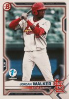 2021 Bowman Draft 1st Edition #BD187 Jordan Walker Baseball Card