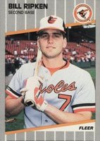 1989 Fleer Glossy #616 Bill Ripken Black box over Vulgarity Baseball Card