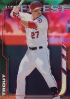 2014 Finest #100 Mike Trout Magenta Refractor Baseball Card