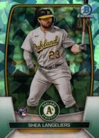 2023 Bowman Chrome Sapphire Edition #95 Shea Langeliers Aqua Baseball Card
