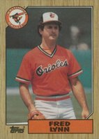 1987 Topps #370 Fred Lynn Baseball Card