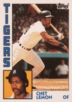 1984 Topps Tiffany #611 Chet Lemon Baseball Card
