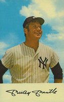 1971 N.Y. Yankees Clinic Schedule Postcard # Mickey Mantle Baseball Card