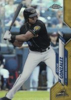 2020 Topps Pro Debut #PDC188 Oscar Gonzalez Chrome-Gold Refractor Baseball Card