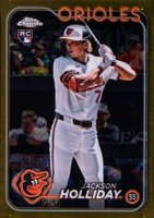 2024 Topps Chrome Logofractor Edition #88 Jackson Holliday Gold Refractor Baseball Card