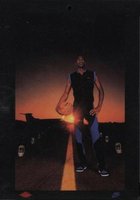 1984 Nike Poster Cards  #858 Black & Blue Basketball Card