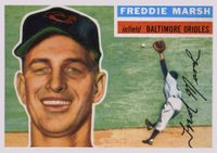1956 Topps #23 Freddie Marsh White Back Baseball Card