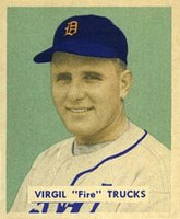 1949 Bowman #219 Virgil Trucks Baseball Card