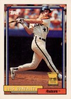 1992 Topps #12 Luis Gonzalez Baseball Card
