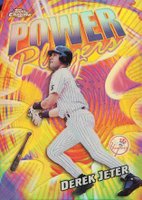 2000 Topps Chrome Power Players #P20 Derek Jeter Refractor Baseball Card