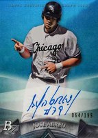 2014 Bowman Platinum Autograph Prospects #AP-JA Jose Abreu Blue Refractor Baseball Card