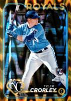 2024 Topps Chrome #148 Tyler Cropley Gold Raywave Baseball Card
