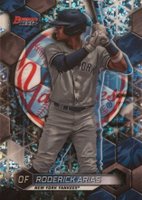 2023 Bowman's Best Top Prospects #TP14 Roderick Arias Mini Diamond Refractor Baseball Card