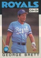 1986 O-Pee-Chee #300 George Brett Baseball Card