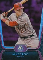 2012 Bowman Platinum #16 Mike Trout Ruby Baseball Card