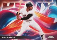 2025 Topps Chrome Helix #HX15 Willie Mays Baseball Card