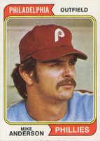 1974 Topps #619 Mike Anderson Baseball Card
