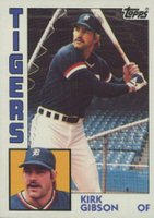1984 Topps #65 Kirk Gibson Baseball Card