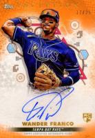 2022 Topps Inception Rookie and Emerging Stars Autographs #BRESWF Wander Franco Orange Baseball Card