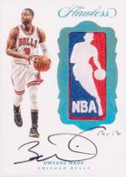 2016 Panini Flawless Logoman Autographs 1/1 #LA-DW Dwyane Wade Basketball Card