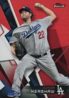 2018 Finest  #40 Clayton Kershaw Red Refractor Baseball Card
