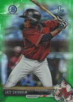 2017 Bowman Chrome Prospects #BCP207 Jazz Chisholm Green Refractor Baseball Card