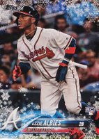 2018 Topps Holiday #140 Ozzie Albies Baseball Card