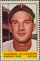 1964 Bazooka Stamps # Harmon Killebrew Baseball Card