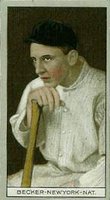 1912 Brown Backgrounds Broadleaf #10 Beals Becker Baseball Card
