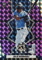 2022 Panini Mosaic #274 Julio Rodriguez Purple Mosaic Baseball Card
