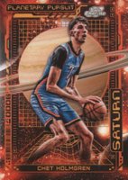 2023 Topps Cosmic Chrome Planetary Pursuit #PPSA8 Chet Holmgren Saturn Basketball Card