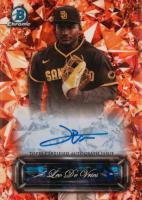 2024 Bowman Chrome Sapphire Edition Sapphire Selections Autographs #SSALD Leo de Vries Orange Baseball Card