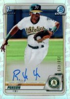 2020 Bowman Chrome Prospect Autographs #CPARP Robert Puason Refractor Baseball Card