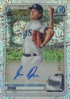 2020 Bowman Chrome Prospect Autographs #CPAJRY Joe Ryan Speckle Refractor Baseball Card