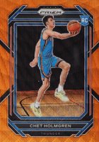 2022 Panini Prizm #266 Chet Holmgren Orange Wave Basketball Card