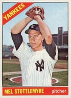 1966 Topps #350 Mel Stottlemyre Baseball Card