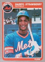 1985 Fleer #93 Darryl Strawberry Baseball Card
