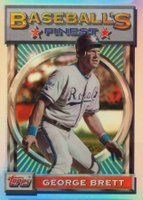 1993 Finest #63 George Brett Refractor Baseball Card
