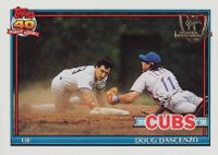 1991 Topps Desert Shield #437 Doug Dascenzo Baseball Card
