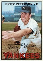 1967 Topps #495 Fritz Peterson Baseball Card