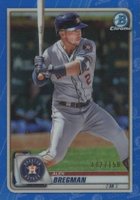 2020 Bowman Chrome #56 Alex Bregman Blue Refractor Baseball Card