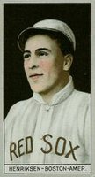 1912 Brown Backgrounds Broadleaf #77 Olaf Henriksen Baseball Card