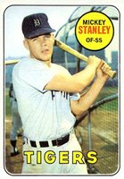 1969 Topps #13 Mickey Stanley Baseball Card