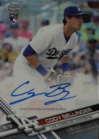 2017 Topps Chrome Rookie Autographs #RA-CB Cody Bellinger Refractor Baseball Card